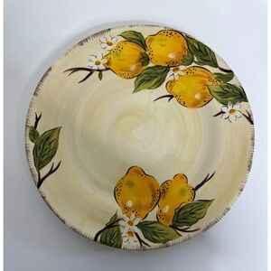 Pier 1 Imports Avalon’s Earthenware Yellow Lemon Dinner Plate